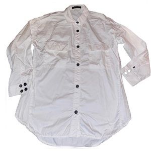 Genetic Denim White Button Down Sz S